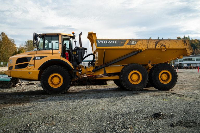 Volvo articulated truck