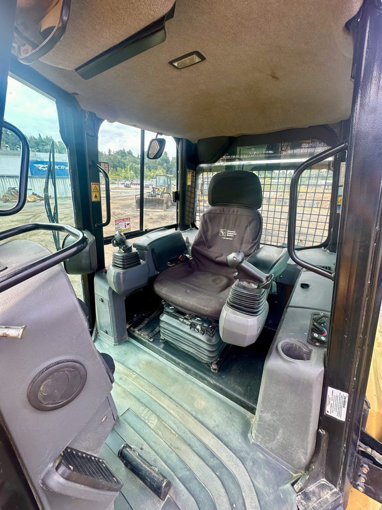 interior of excavation equipment