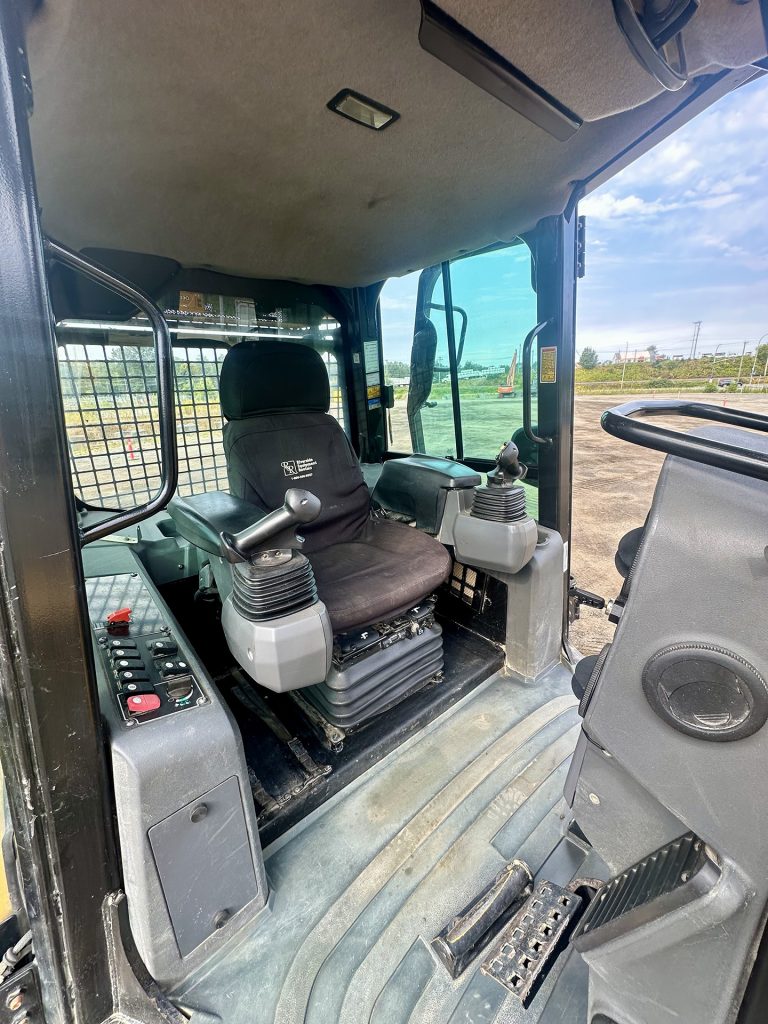 interior of excavation equipment