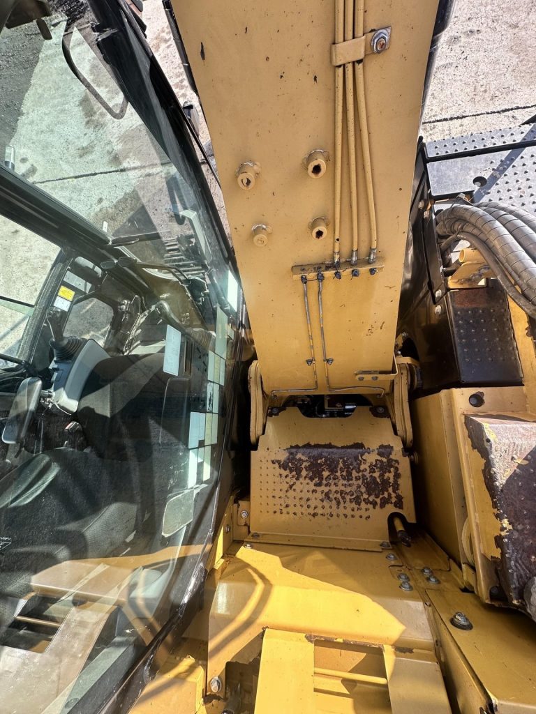 CAT excavator interior